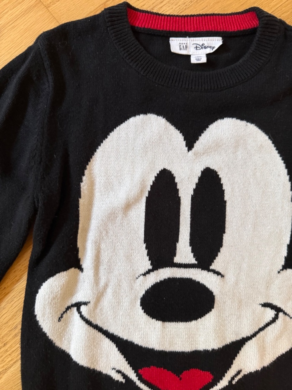 Disney Gap Mickey Mouse Black Sweater Kids Size 5 Years Toddler - Picture 4 of 4